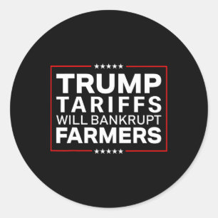 Trump-tarieven zullen failliet gaan bij protesten  ronde sticker