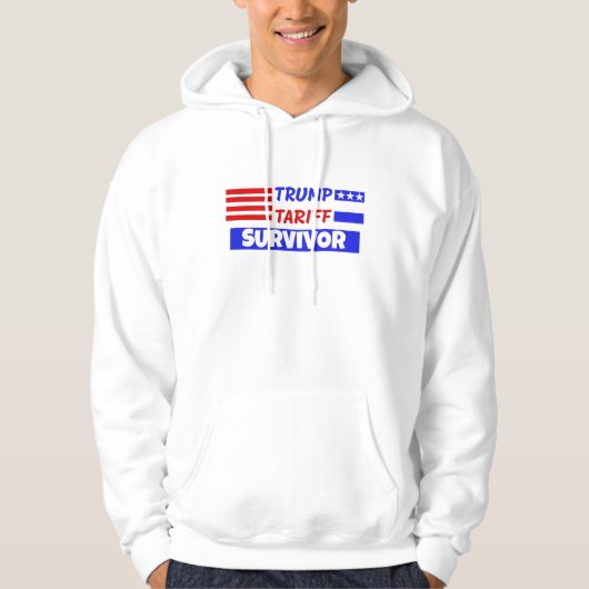 TRUMP TARIFF SURVIVOR HOODIE (Voorkant)