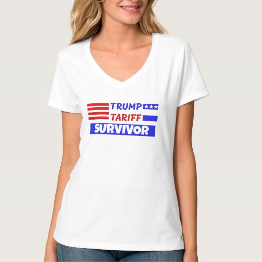 TRUMP TARIFF SURVIVOR T-SHIRT (Voorkant)