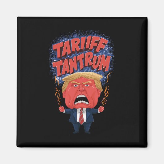 Trump Tariff Tantrum Viral Graphic Magneet (Voorkant)