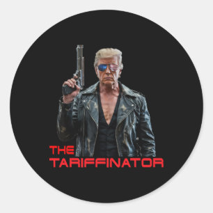 Trump Tariffinator Bevrijdingsdag Tariefdeal Ronde Sticker