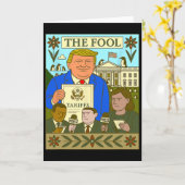 Trump Tarotkaart The Fool heft tarief in op Pengui Kaart (Gele Bloem)