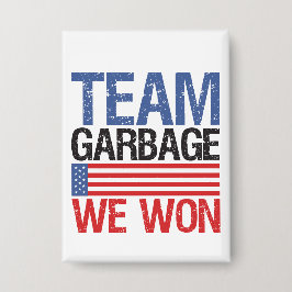 Trump - Team Afval We Won Button