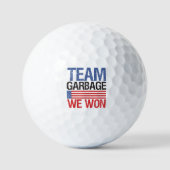Trump - Team Garbage We hebben gewonnen Golfballen (Voorkant)