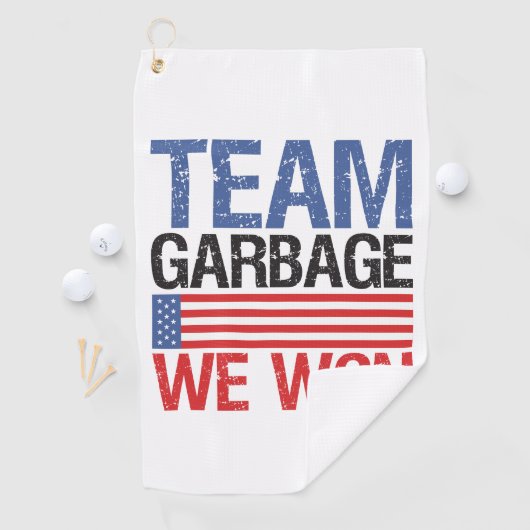 Trump - Team Garbage We hebben gewonnen Golfhanddoek (Insitu)