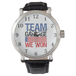 Trump - Team Garbage We hebben gewonnen Horloge
