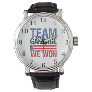 Trump - Team Garbage We hebben gewonnen Horloge