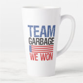 Trump - Team Garbage We hebben gewonnen Latte Mok (Rechts)