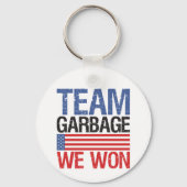 Trump - Team Garbage We hebben gewonnen Sleutelhanger (Achterkant)