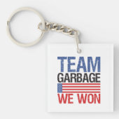 Trump - Team Garbage We hebben gewonnen Sleutelhanger (voorkant)