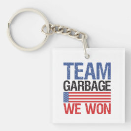 Trump - Team Garbage We hebben gewonnen Sleutelhanger