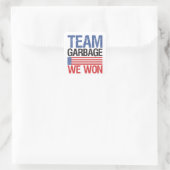 Trump - Team Garbage We hebben gewonnen Vierkante Sticker (Tas)