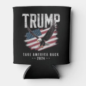 Trump Terug Amerika Over 2024 Verkiezing Vintage Blikjeskoeler (Voorkant)