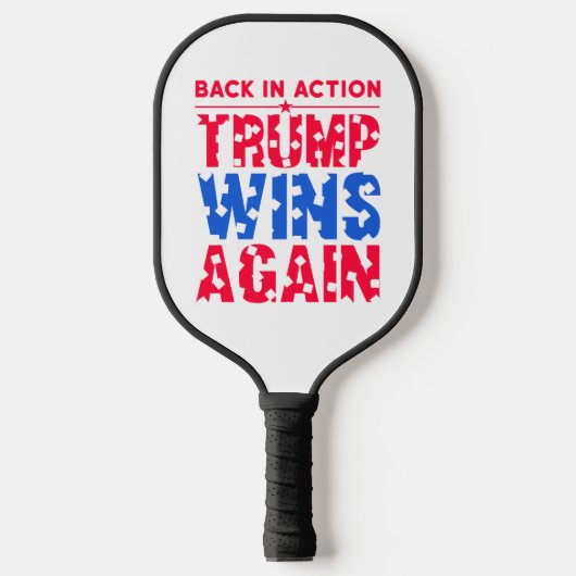 Trump - Terug in actie Trump wint opnieuw Pickleball Paddle (Voorkant)