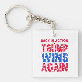 Trump - Terug in actie Trump wint opnieuw Sleutelhanger