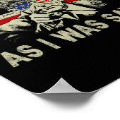 Trump terwijl ik zijn speech Gezegde Vo Poster (Hoek)