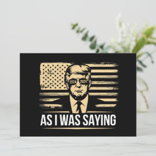Trump terwijl ik zijn verkiezingsstem Gezegde Kaart