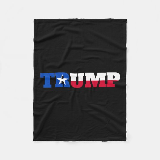 Trump Texans voor Trump Fleece Deken (Voorkant)