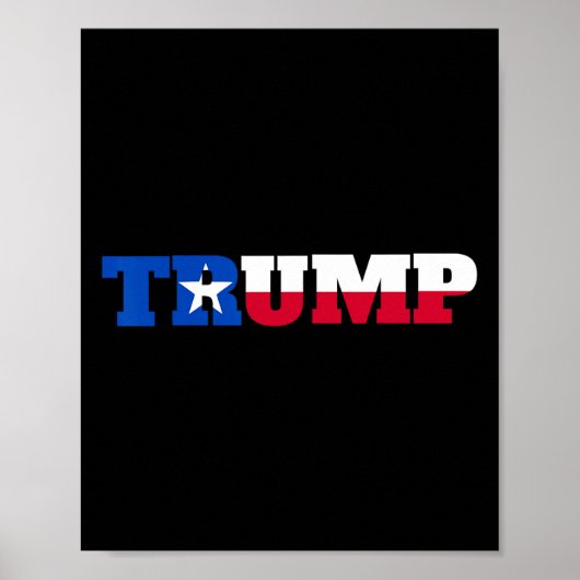 Trump Texans voor Trump Poster (Voorkant)