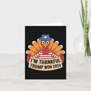 Trump Thanksgiving 2024 Shirt Ik ben dankbaar Trum Kaart