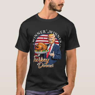 Trump Thanksgiving Humor Funny Trump Winnaar T-shirt