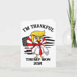Trump Thanksgiving, ik ben dankbaar dat Trump 1 he Kaart