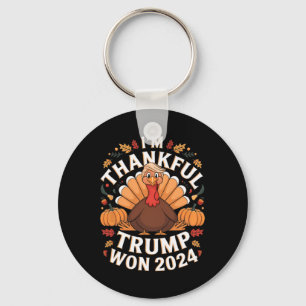 Trump Thanksgiving: ik ben dankbaar dat Trump 2024 Sleutelhanger