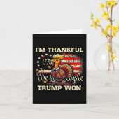 Trump Thanksgiving - Ik ben dankbaar dat Trump 202 Kaart (Gele Bloem)