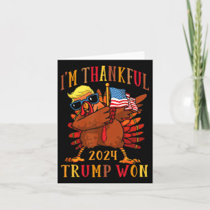 Trump Thanksgiving: ik ben dankbaar dat Trump heef Kaart