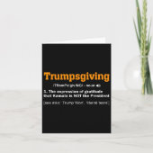 Trump Thanksgiving winnaar Funny Turkey Day Kaart (Voorkant)