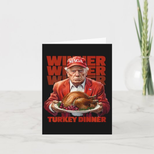 Trump Thanksgiving Winnaar Turkije Dinner Tru Kaart (Voorkant)