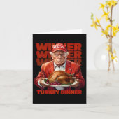 Trump Thanksgiving Winnaar Turkije Dinner Tru Kaart (Gele Bloem)