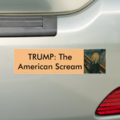 Trump "The American Scream" Bumpersticker (Op auto)