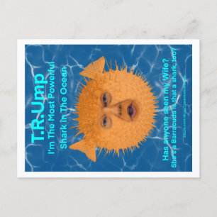 Trump the Blowfish Briefkaart