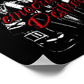 Trump the Democraat Destroyer Graphic Design Humor Poster (Hoek)