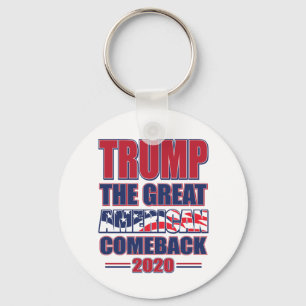 Trump the Great American Comeback - Trump 2020 Sleutelhanger