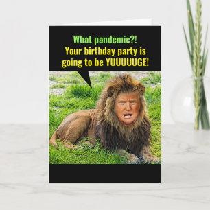Trump The Lyin' King Vrs Dr. Fauci Satire Birthday Kaart