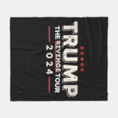 Trump The Revenge Tour 2024 Retro Fleece Deken (Voorkant (Horizontaal))