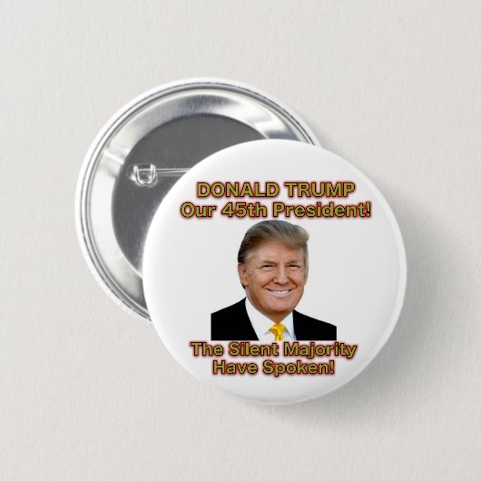 Trump The Silent Majority Button (Voorkant /achterkant)