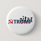 Trump the Traitor Pin Ronde Button 5,7 Cm (Voorkant)