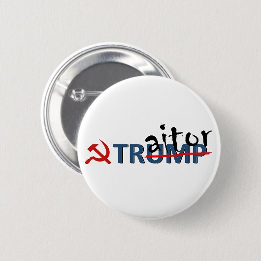 Trump the Traitor Pin Ronde Button 5,7 Cm (Voorkant /achterkant)