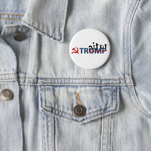 Trump the Traitor Pin Ronde Button 5,7 Cm (In situ)