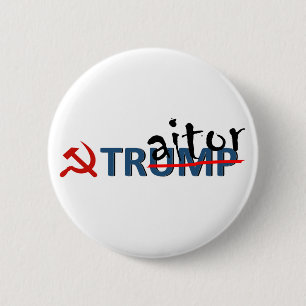 Trump the Traitor Pin Ronde Button 5,7 Cm