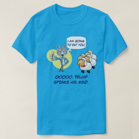 Trump the Wolf & Sheep as the People T-shirt (Design voorkant)