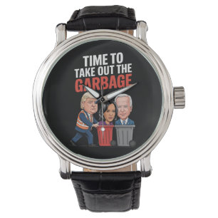Trump Tijd om de Vuilnisbak buiten te zetten  Horloge