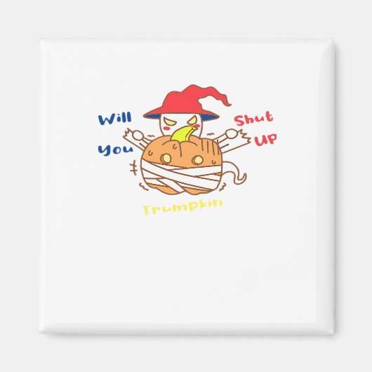 Trump tijdens Halloween-verkiezingsdebat en Joe Bi Magneet (Voorkant)