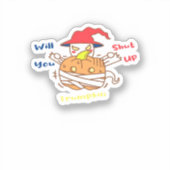 Trump tijdens Halloween-verkiezingsdebat en Joe Bi Sticker (Voorkant)