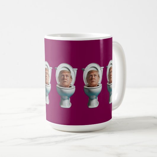 Trump Toilet Mug Koffiemok (Voorkant rechts)