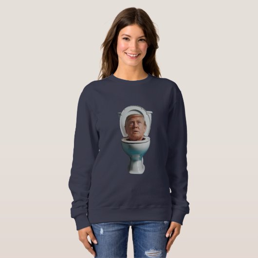 Trump Toilet Sweatshirt (Voorkant volledig)