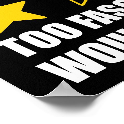 Trump - Too Fascisty Would Not Recommend Poster (Hoek)